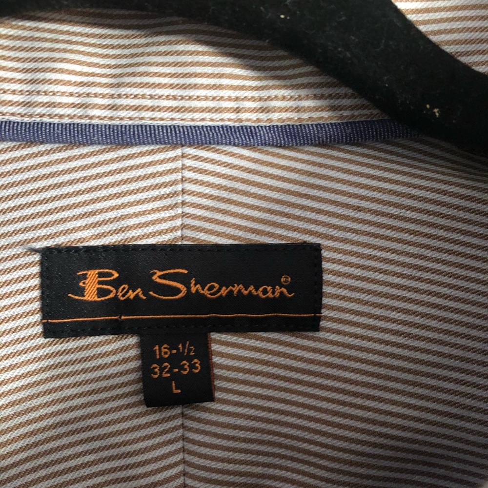 Ben Sherman Blue Flip Cuff Button Down - Picture 5 of 6